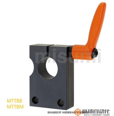 MTTBM防转动固定件 30度梯形丝杠用/纵向紧固 双螺栓型